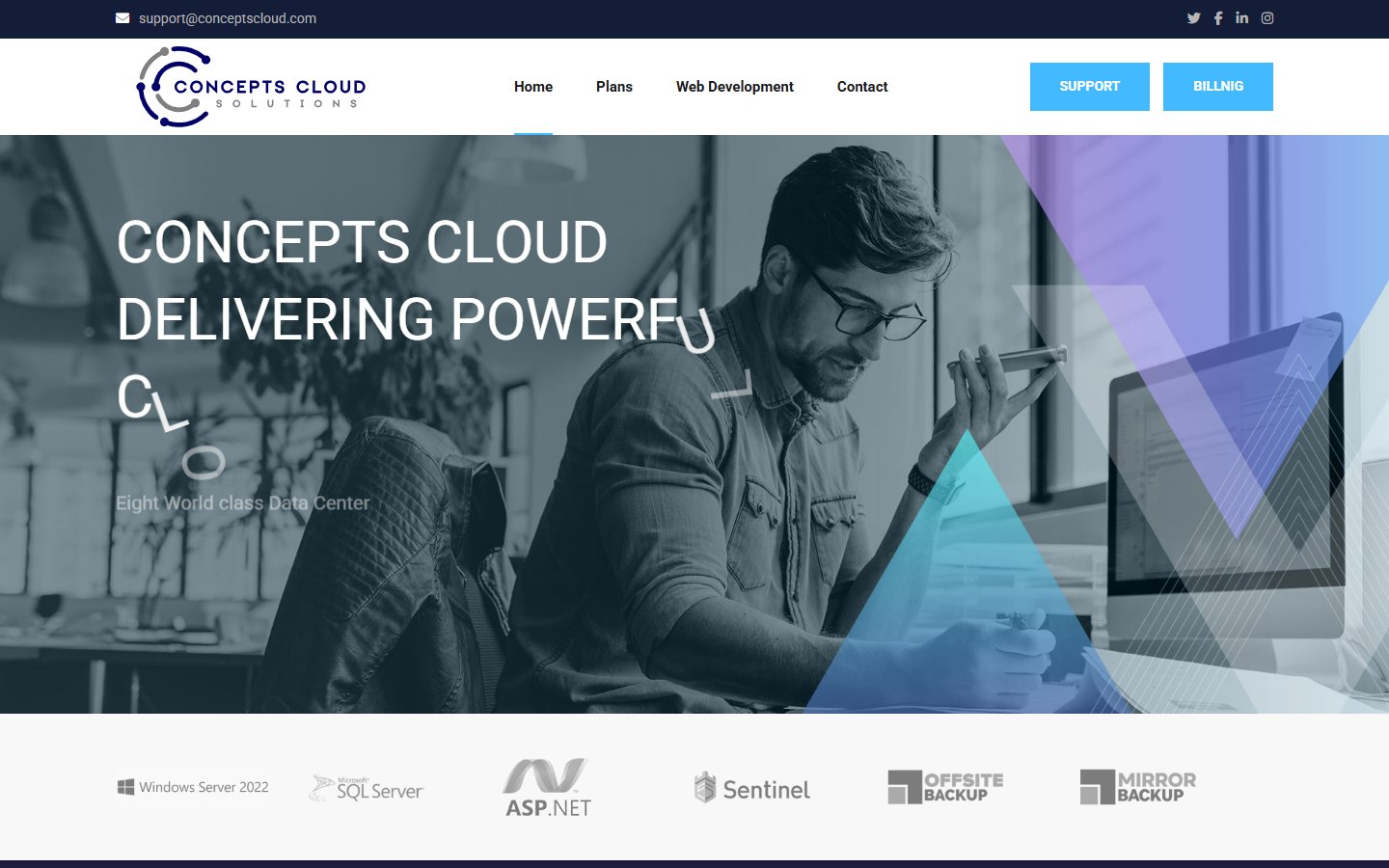 ConceptsCloud homepage preview