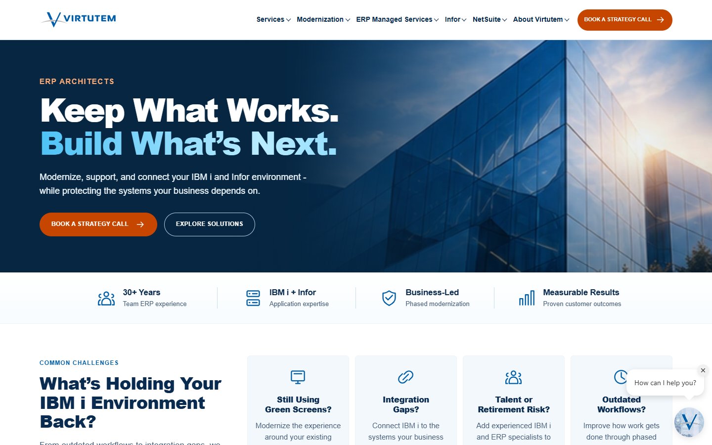 VIRTUTEM homepage preview